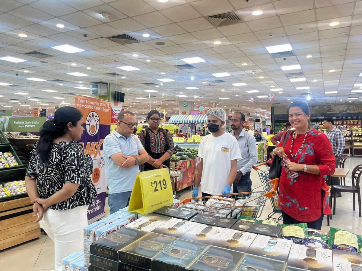 Vani with the Kenko Eggs team at an in-store activation