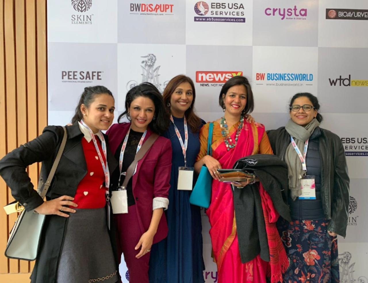 With fellow speakers at BW Disrupt